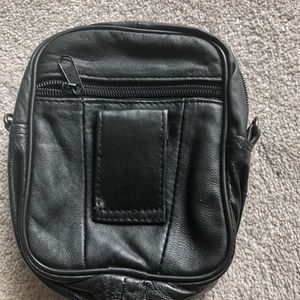 Leather belt purse